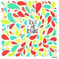 Carte humour de Mathou - Tout est possible - 14x14 cm